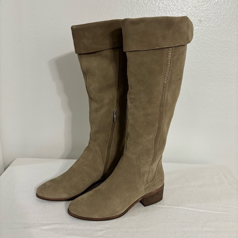 Vince Camuto Kochelda Tan Suede High or Over the Knee Boots Size 11